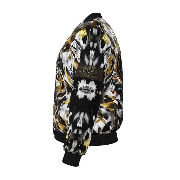 Mens Reversible Silk Bomber Jacket
