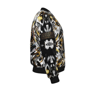 Mens Reversible Silk Bomber Jacket