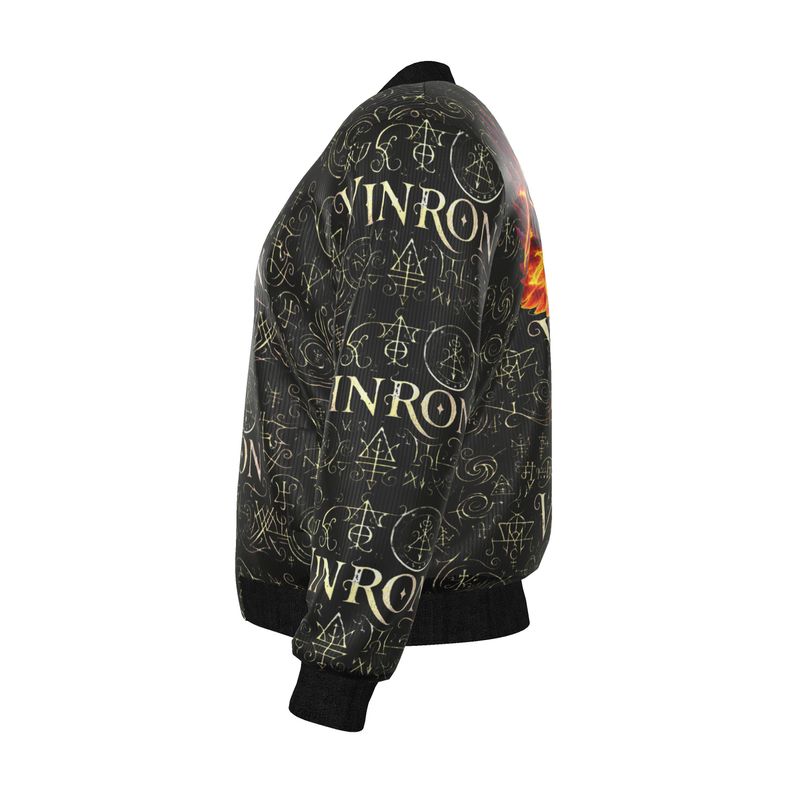 Mens Reversible Silk Bomber Jacket