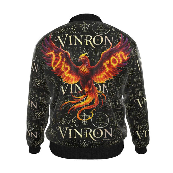 Mens Reversible Silk Bomber Jacket