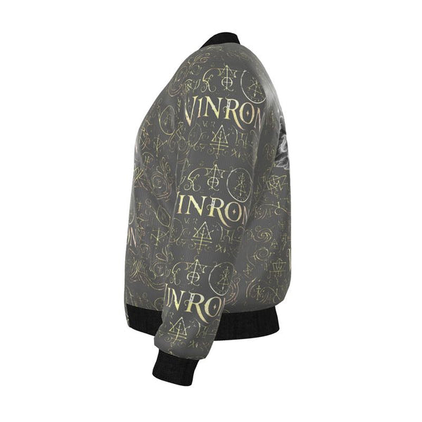 Mens Reversible Silk Bomber Jacket