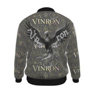 Mens Reversible Silk Bomber Jacket