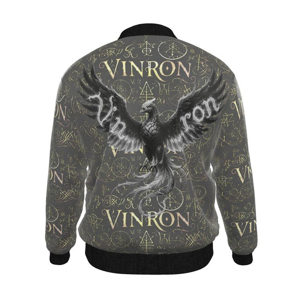 Mens Reversible Silk Bomber Jacket