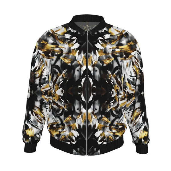 Mens Reversible Silk Bomber Jacket