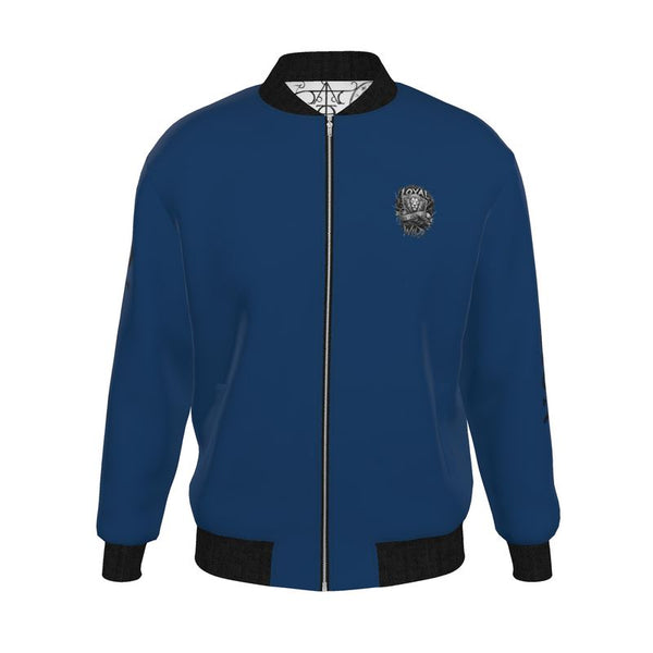 Mens Reversible Silk Bomber Jacket