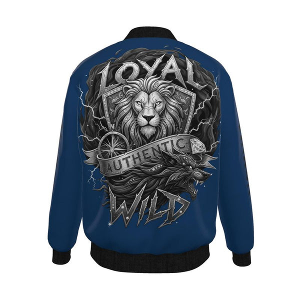 Mens Reversible Silk Bomber Jacket