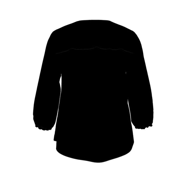 Vinron Womens Blouse Elegant Black