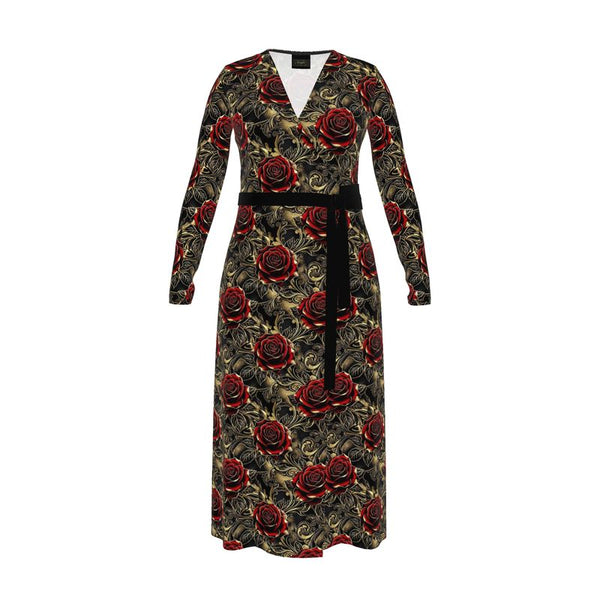 Vinron Gold Rose Wickelkleid