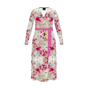 Vinrons Kirschblüten Wickelkleid