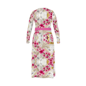 Vinrons Kirschblüten Wickelkleid
