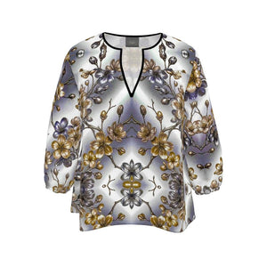 Vinrons Orchideen Bluse