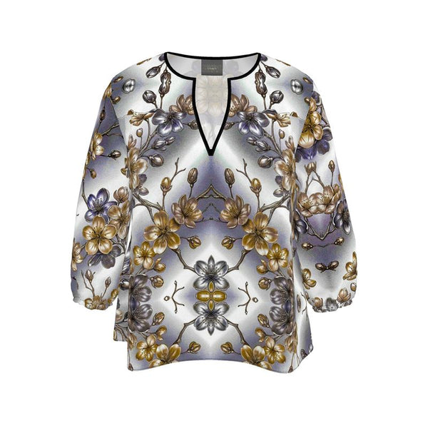 Vinrons Orchideen Bluse