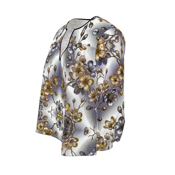 Vinrons Orchideen Bluse