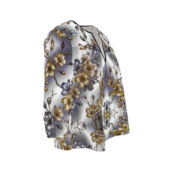 Vinrons Orchideen Bluse