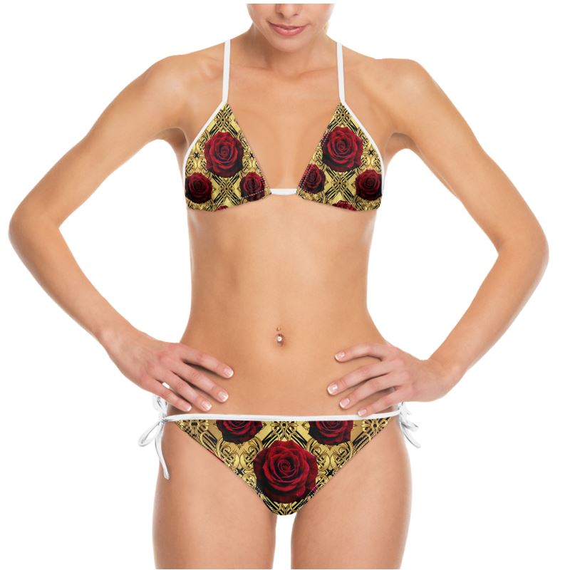 Vinron Rosen Goldstruktur Bikini