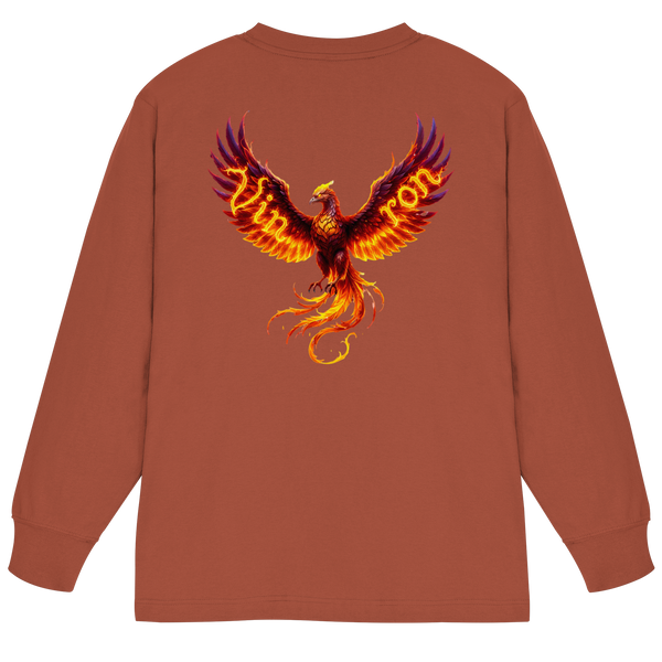 Vinron Red Phönix - Organic Heavy Oversized Longsleeve T-Shirt