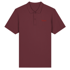 Vinron Red Polo-Shirt - Organic Fitted Poloshirt