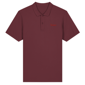 Vinron Red Polo-Shirt - Organic Fitted Poloshirt