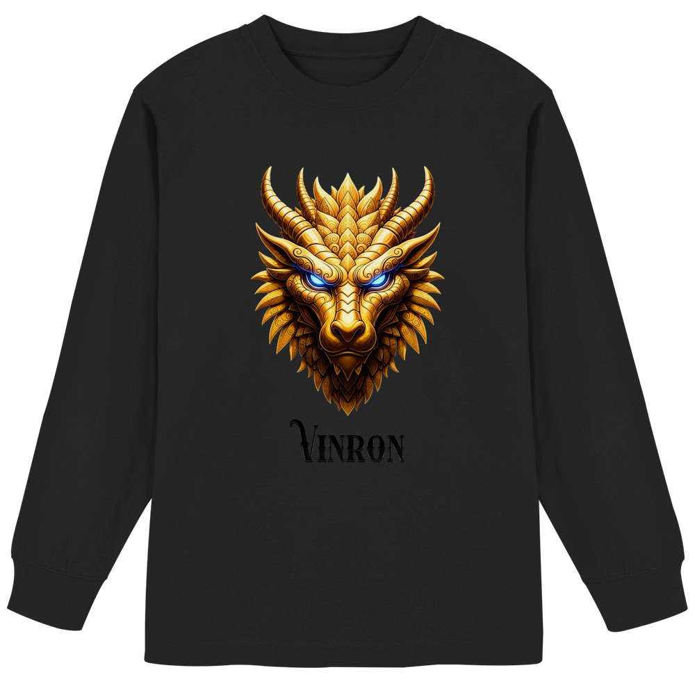 Vinron Dragon with Vinron  - Organic Heavy Oversized Longsleeve T-Shirt