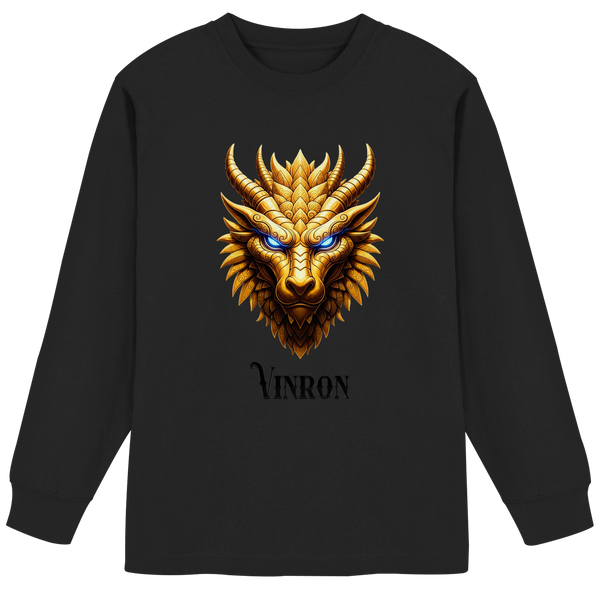 Vinron Dragon with Vinron  - Organic Heavy Oversized Longsleeve T-Shirt