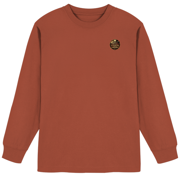 Vinron LAW Pirat Badge - Organic Heavy Oversized Longsleeve T-Shirt