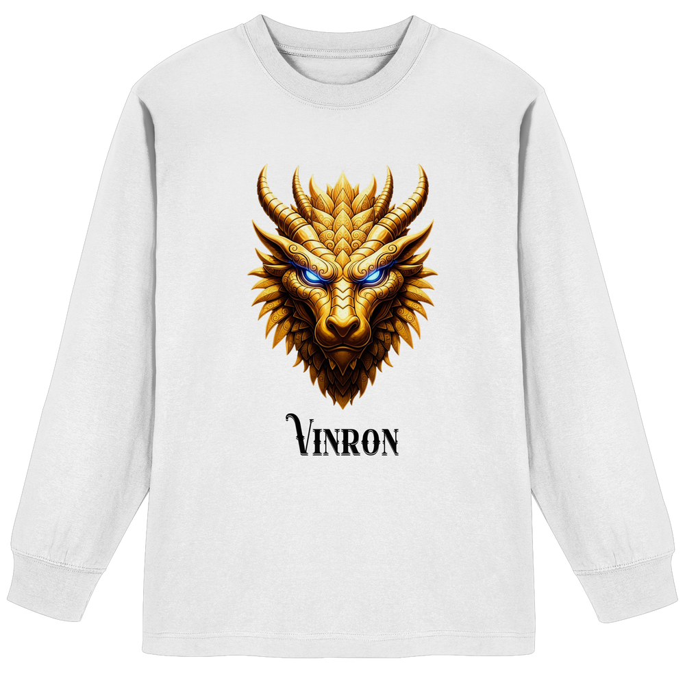 Vinron Dragon with Vinron  - Organic Heavy Oversized Longsleeve T-Shirt