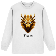 Vinron Dragon with Vinron  - Organic Heavy Oversized Longsleeve T-Shirt
