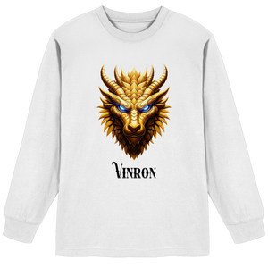 Vinron Dragon with Vinron  - Organic Heavy Oversized Longsleeve T-Shirt