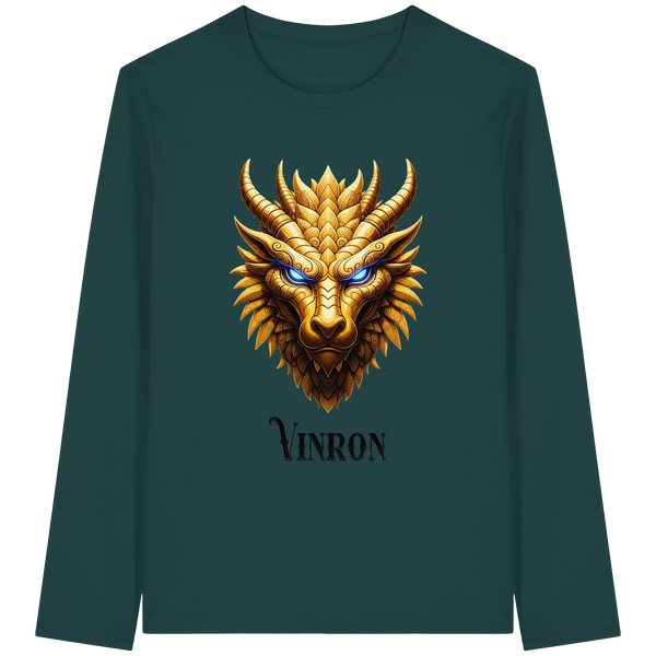 Vinron Dragon with Vinron  - Organic Longsleeve T-Shirt