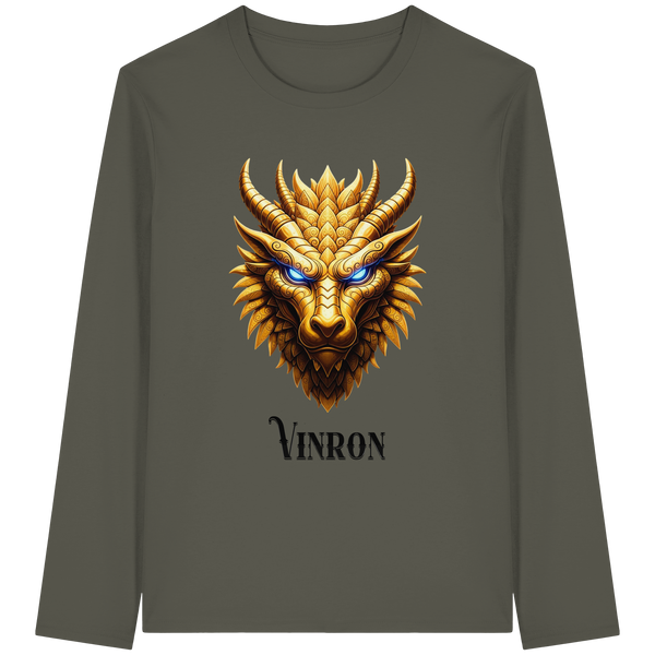 Vinron Dragon with Vinron  - Organic Longsleeve T-Shirt