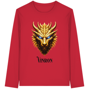 Vinron Dragon with Vinron  - Organic Longsleeve T-Shirt