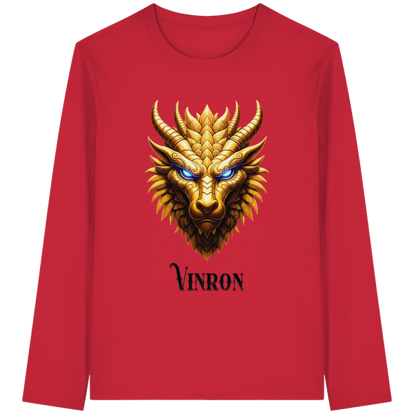 Vinron Dragon with Vinron  - Organic Longsleeve T-Shirt