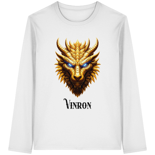 Vinron Dragon with Vinron  - Organic Longsleeve T-Shirt